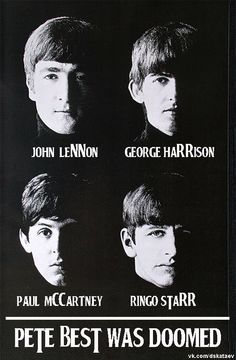 the beatles concert poster for pete best was done by john lennon, george harrison, paul mcc