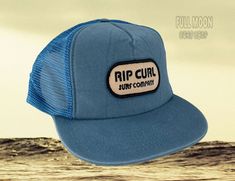 This and every item we sell at The Full Moon Surf Shop is 100% Authentic & BRAND NEW  Find Us On Facebook @ “Full Moon Surf Shop” Product Description Ships in a box! Cotton twill Basic Mesh Structured fit Hand Wash Mid-profile  Snapback Adjustable  Payment Orders will be processed instantly and dispatched within 24 hours Delivery Details All the items will be dispatched within one business day after the payment is cleared All items will be shipped to buyer's paypal address. Please confirm that y Vintage Beach Hat With Curved Bill, Vintage Curved Bill Beach Hat, Vintage Curved Bill Baseball Cap For Beach, Summer Vintage Snapback Hat With Curved Bill, Mens Cap, The Full Moon, Rip Curl, Surf Shop, In A Box