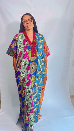 Ankara Cotton Kaftan maxi dress. It can be styled in different ways, you can dress it up with high heels or dress down with flats/sneakers. Other prints are also available, kindly start a conversation to ask for more information and pics.Contact us for custom looks and more style options. Sizing 🌺 Your height or desired kaftan length is needed. It is a free size but we still require your US/UK size and the length , and it can be adjusted/custom made depending on your height. (please indicate your size and height when you order).🌺 It is easy to wear, comfortable, and very stylish. Please do the following before completing your order;✅ Write your phone number to make shipping easier .✅ Include your height and measurements and other needed information. Please send us a message for further d Free Size Batik Print Maxi Dress, Free Size Long Floral Print Maxi Dress, Free Size Long Maxi Dress With Floral Print, Casual Maxi Dress With Floral Print And Kimono Sleeves, Spring Batik Print Maxi Length Kaftan, Spring Batik Print Maxi-length Kaftan, Traditional Floral Print Maxi Dress With Short Sleeves, Spring Batik Print V-neck Maxi Dress, Traditional Short Sleeve Maxi Dress With Floral Print