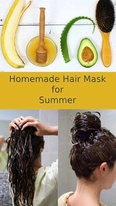 Hydrating Hair Mask Diy Natural, Best Homemade Hair Mask, Beach Day Hair, Homemade Hair Masks, Coconut Hair Mask, Reverse Gray Hair, Hair Problem, Summer Hair Care, Homemade Hair Mask