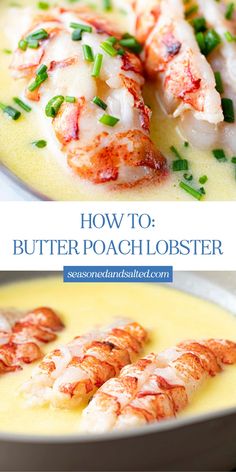 how to make butter - poached lobster soup