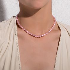 Pearl Chain Necklace - Lavishic Pearl Chain Necklace, Pearl Choker Necklace, Chain Choker Necklace, Necklace Fashion, Necklace Online, Pearl Choker, Collar Jewelry, Shell Pendant, Short Necklace