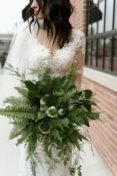 Botanical Greenhouse, Fern Bouquet, Fern Wedding, Wedding Flower Guide, Greenery Bouquet, Winter Wedding Bouquet