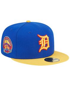 in stock Royal Yellow, Graphic Design Marketing, City Design, Detroit Tigers, Layout Inspiration, Fitted Hat, Fitted Hats, Tigers, New Era