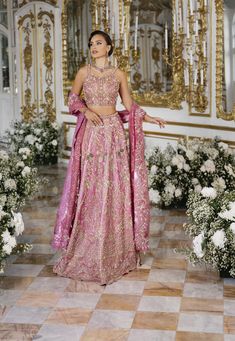 Buy Latest Indian Bridal Lehenga Choli Wedding Dress in Premium Quality Details with Embellishments paired with Heavy Dupatta. Customizable. Fast Shipping Bridal Lehenga Indian, Embellished Lehenga, Pink Bridal Lehenga, Heavy Dupatta, Lehenga Choli Wedding, Indian Wedding Outfit, Wedding Moodboard, Indian Wedding Inspiration, Indian Bridal Lehenga