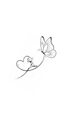 two butterflies flying next to each other on a white background with the word love written in it