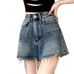 Welcome to the 2023 Summer Collection! Step into a world of aged allure and today's spirited trendy pulse with our Distressed Raw Hem Denim Shorts. Crafted from luxe denim. these rebellious-style. wide-leg shorts boast a high-waisted cut and a zipper & button closure. perfect for showcasing sun-kissed skin and radiant confidence no matter the occasion.Why These Shorts Make the Perfect Summer StatementLook effortlessly cool and rock every summer gathering with an ensemble that perfectly balances Trendy Cutoff Jeans With Built-in Shorts, High-waisted Grunge Denim Skirt For Summer, High Waist Grunge Denim Skirt For Summer, Grunge High Waist Denim Skirt For Summer, Grunge High-waisted Denim Skirt For Summer, Edgy Denim Skirt With Frayed Hem For Summer, Trendy Cutoff Jeans With Frayed Hem, Trendy Cutoff Denim Skirt With Built-in Shorts, Edgy Dark Wash Denim Skirt For Summer