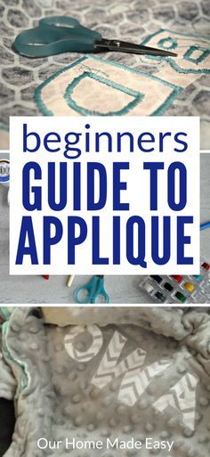 the beginner's guide to applique with scissors and sewing threads