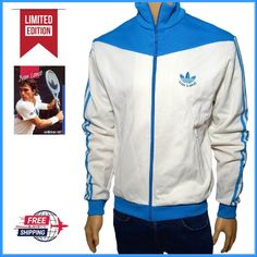 ADIDAS track jacket limited edition IVAN LENDL rare jacket size S GOOD CONDITION ✅️ The model is 1.87 cm tall ✅️ shipping within 48 hours 📦 ✅️ washed 🧼 ✅️ ironed 👔 Sporty Cotton Track Jacket For Streetwear, Cotton Track Jacket With Three Stripes For Sports, Cotton Athleisure Track Jacket With Three Stripes, Cotton Track Jacket With Three Stripes, Sporty Cotton Track Jacket With Three Stripes Branding, Sporty Cotton Track Jacket With Three Stripes, Cotton Athleisure Track Jacket For Streetwear, Casual Cotton Track Jacket For Sports Season, Casual Cotton Track Jacket For Sports