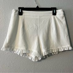 Shein White Ruffle Shorts. Size Medium And Never Worn! Pet And Smoke Free Home. Will Accept Reasonable Offers! White Ruffled Bottoms For Spring, White Ruffled Short Bottoms, Ruffled Bottoms For Spring And Summer, Feminine Summer Bottoms With Ruffles, Feminine Ruffled Bottoms For Summer, Summer Bottoms With Ruffle Hem, White Bottoms With Ruffle Hem, White Bottoms With Ruffle Hem For Day Out, Spring Day Out Shorts With Ruffles