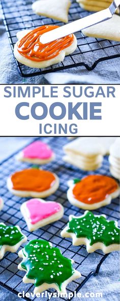 simple sugar cookie icing recipe for christmas cookies