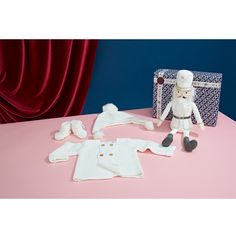 It's that time of year again and you need all the newborn photos you could possibly capture. Dress your little one in this White Winter inspired outfit with his/her best friend, the White Nutcracker. Includes: Whisper White Sofia + Finn Knit Baby Cardigan White Garter Knit Baby Booties (Fits 0-6 Months) The White Nutcracker Shelf Sitter Sofia + Finn White Pompom Baby Hat (Fits 0-12 Months) White Nutcracker, White Garter, Pom Pom Baby, White Garters, Knitted Baby Cardigan, Knit Baby Booties, Hat Fits, Winter Inspired, Cardigan White