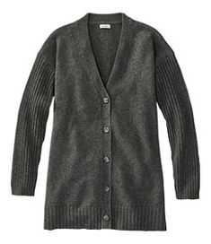 #LLBean: Women's The Essential Sweater, Cocoon Cardigan Affordable Casual Sweater Coat With Buttons, Affordable 3/4 Sleeve Workwear Cardigan, Casual Non-stretch Cardigan At Affordable Price, Womens Wool Cardigan Sweaters, Ll Bean Shawl Collar Cardigan, 70 Year Old Women Fashion, 70 Year Old Women, Essential Sweater, Boyfriend Cardigan