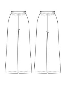 Description If you want to look astonishingly feminine but feel as relaxed and comfortable as you do in your PJ`s, you must sew this wide leg pants sewing pattern. Cut for easy comfort, wear these and you will be in the spotlight. PATTERN INCLUDES EU 34, 36, 38, 40, 42, 44, 46 Each pack includes also:Step-By-Step sewing instructions in EnglishHow much fabric you need for each sizeFabric suggestions and materialsA pattern layoutVisible seam allowanceHow to print the patternMeasurements are in MET Wide Leg Pants Sewing Pattern, Sweatpants Pattern, Trousers Sewing Pattern, Women Pants Pattern, High Waisted Palazzo Pants, High Waisted Flare Pants, Model Sketch, Pants Sewing, Sewing Instructions