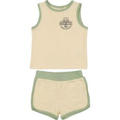 Tennis Club Unisex Baby Short Set. | Maniere | Baby Tennis Club Unisex Sleeveless T-Shirt & Short Set, (Cream, Size 9M) | Maisonette collects the best children’s products from around the world (unlike Zulily, Etsy, The Tot, Farfetch Kids, Childrensalon, Crate and Kids, Kohls, Wayfair, Buy Buy Baby, Nordstroms, Mini Boden, J.Crew Factory, or PotteryBarn Kids), creating a curated shopping experience for you. Think of us as your shortcut to fashion for litte ones! Kids Tennis Outfit, Tennis Merch, Kids Tennis Clothes, Kids Tennis, Tennis Club, Swimming Bathing Suits, Tennis Clubs, Sleeveless T Shirt, Sleeveless Tee