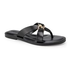 Step into style with these Aerosoles Gaia women's leather thong sandals.Click this FOOTWEAR GUIDE to find the perfect fit and more! Step into style with these Aerosoles Gaia women's leather thong sandals. Click this FOOTWEAR GUIDE to find the perfect fit and more! FEATURES Intertwined buckle and crosscross straps Arch supportDETAILS Leather upper Synthetic Pu lining Rubber outsole Open toe Slip-on Foam footbed 0.5-in. heel Spot clean Imported Size: 7.5. Color: Oxford. Gender: female. Age Group: Black Slides, Leather Thong Sandals, Thong Sandals, Fashion Flats, Top Shoes, Slide Sandals, Me Too Shoes, Gender Female, Leather Women