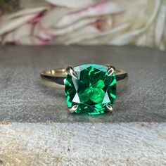 🐣. Offer Xtras! Green emerald ring 14k white gold, cushion shaped emerald engagement rings, Unique solitaire minimalist emerald ring, anniversary ring #7779 for $445.0 #EngagementRings #AnniversaryGift #EmeraldRing #14kWhiteGold #SolitaireRing #CushionShaped #MinimalistEmerald #OneOfAKindRing #UniqueRing #GreenEmeraldRing Solitaire Square Cut Emerald Promise Ring, Square Cut Solitaire Emerald Ring For Promise, Square Cut Solitaire Emerald Promise Ring, Elegant Square Cut Solitaire Emerald Ring, Timeless Green Solitaire Ring, Classic Solitaire Emerald Ring, May Birthstone, Classic Solitaire Emerald Ring For May Birthstone, Classic Square-cut Emerald Promise Ring, Classic Square Cut Emerald Promise Ring