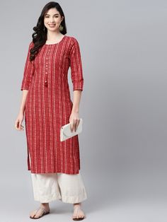 Neck Type - Round Neck* Beautiful Ethnic Only Kurti for Women* Ethnic Designer Wedding And Party Wear Dress For Women* Long Kurta For Women Description : Size - Measuring Unit  :  Regular Size                                 :  ( S, M, L, XL, XXL )  Shape Type                    : Straight Length Type                   :  Calf Length Color                                :  Red Ideal For                          :  Women Occasion                         :  Casual Brand Color                     : Festive Straight Kurta With Tassels, Traditional Straight Kurta With Tassels, Bollywood Style Kurta With Tassels For Navratri, Festive Straight Kurta With Back Tassel Tie-up, Straight Kurta With Back Tassel Tie-up For Eid, Festival Kurta With Tassels, Eid Straight Kurta With Back Tassel Tie-up, Traditional Kurta With Tassels For Navratri, Festive Kurta With Back Tassel Tie-up For Diwali