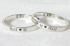 ✤Made with .925 silver,will not tarnish. easy to clean and maintain. ✤Unique and personalized, You can add your name or quote. Make it only one piece on the world. ✤High Quality, Engraved ring with computer engraving machine. Many font design,consistently line and sharp. ✤More production technology, You can engrave its both inside and outside.  Didnt know how to represent your love? Ring is the best answer,ring is the key of love. You can use it to get more loved. Show the many type of love s... Meaningful Silver Wedding Rings, Meaningful Silver Stackable Rings For Anniversary, Silver Stackable Anniversary Rings, Silver Wedding Stackable Rings, Silver Hand Stamped Stackable Wedding Rings, Silver Hand Stamped Stackable Rings For Wedding, Hand Stamped Silver Stackable Rings For Wedding, Wedding Stackable Hand Stamped Silver Rings, Silver Stackable Wedding Rings