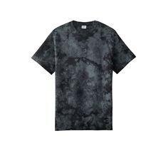 Buy Port & Company® Crystal Tie-Dye T-Shirt at Michaels. com. Individually hand dyed, each tee is as unique as the one wearing it. This t-shirt is individually hand dyed and as unique as the one wearing it! The tie-dye process infuses each garment with its own character. Please allow for slight color variation. Choose your size and favorite color, and personalize this tee by adding your own creative design! Features: Available in multiple colors and sizes 5.4 oz. 100% cotton Rib knit collar Back Black Bleached Crew Neck T-shirt, Black Crew Neck T-shirt With Bleached Detail, Black Hand-dyed Short Sleeve T-shirt, Hand Dyed Black Short Sleeve T-shirt, Relaxed Fit Soft-washed Tie-dye T-shirt, Hand Dyed Washed Black Crew Neck Top, Hand Dyed Black Crew Neck T-shirt, Casual Hand Dyed Black T-shirt, Black Hand Dyed Short Sleeve Top