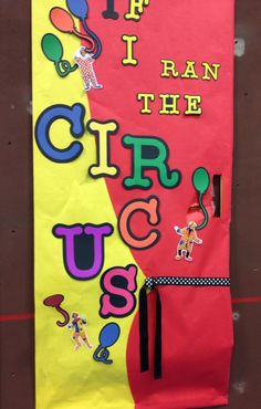 a bulletin board with the words i ran the cir u c s on it