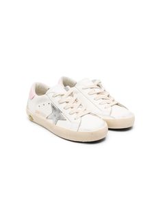 Tone Calves, Golden Goose, Sneakers White, White Leather, Low Top, Calf Leather, Top Sneakers, Metallic Silver, Fashion Branding