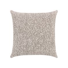 a white and brown pillow on a white background with an arrow pattern in the middle