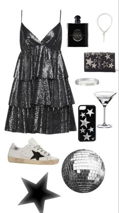 Stockholm Party Outfit, Party Girl Aesthetic Outfit, Stargirl Aesthetic Outfits, Disco Party Outfits, Outfit Anniversaire, Star Girl Aesthetic Outfits, Stargirl Style, Star Girl Outfit, Outfit Soiree