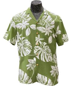 Tiare Fest Green Hawaiian Shirt Hawaii Shirt Women, Green Hawaiian Shirt, Tropical Flower Plants, Tiki Party, Aloha Shirt, Hawaii Shirt, Camping Shirt, Stylish Shirts, Popular Style