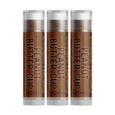 Delight Naturals Peanut Butter Cup Lip Balm - Three Pack Natural, simple ingredient lip balms with an incredibly smooth texture. Listing is for a set of three, .15 oz. tubes. A base of beeswax and coconut oil soothes and heals the driest of lips. Handcrafted in small batches to ensure the best quality and flavor. Milk chocolate peanut butter cup flavored. Made with real cocoa. Ingredients: beeswax*, olive oil, coconut oil*, stevia*, cocoa powder, flavor oil. (*Organic ingredient.) All ingredients are the highest quality and food grade. Listing is for a set of three, .15 oz. tubes. Chocolate Peanut Butter Cups, Lip Balm Set, Flavored Oils, Peanut Butter Cup, Natural Lip Balm, Oil Coconut, Natural Peanut Butter, Lip Balms, Natural Lips