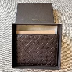 Brand New Bottega Veneta Intrecciato Mens Wallet -Come With Box -100% Authentic -No Receipt 4 Card Slots 2 Bill Compartments 1 Coin Pouch 4 Additional Compartments Men’s Wallet, Bottega Veneta Men, Goyard Wallet, Mens Bag, Men's Gifts, New Bottega, Men's Wallet, Bottega Veneta Intrecciato, Mens Wallet