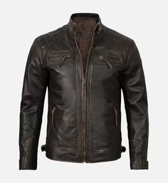 mens cafe racer distressed brown leather jacket Classic Cafe Racer, Racer Leather Jacket, Classic Cafe, Maroon Leather Jacket, Man Cafe, Cafe Racer Leather Jacket, Cafe Racer Design, Cafe Racer Jacket, Pink Leather Jacket