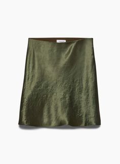 NEW SLIP SATIN MINI SKIRT | Aritzia Satin Mini Skirt Outfit, Mini Slip Skirt, Water Footprint, Sweat Vest, Silk Mini Skirt, Satin Mini Skirt, Statement Coat, Miniskirt Outfits, Satin Midi Skirt