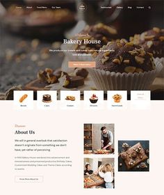 the bakery website is clean and ready to be used for business purposes, including baking