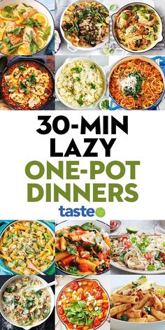 30 minute lazy one pot dinners