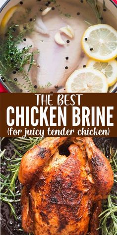 chicken brine Best Brine For Chicken, Roast Chicken Brine, Best Chicken Brine, Chicken Breast Brine Recipe, Brine Whole Chicken, Brine For Chicken, Chicken Brine Recipe, How To Brine Chicken, Chicken Brine