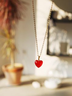 Composition : 14k 58.5% (real 14k)Color : Yellow GoldCountry of Origin : Republic of Korea Red Quartz, Accessories Jewelry Necklace, Women Accessories Jewelry, Red Gold, Heart Necklace, Jewelry Accessories, Women Accessories, Composition, Jewelry Necklaces