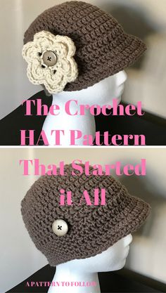 Effortless Crochet Baby Hat: Beginner-Friendly Projects for Busy Parents Crochet Hat Patterns For Beginners, Chemo Caps Pattern, Crochet Hat Ideas, Crochet Hat Patterns, Crochet Baby Hat, Hat Patterns Free, Crocheted Hat