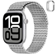 PRICES MAY VARY. 【Compatible with iWatch 42mm/41mm/40mm/38mm】 Anlinser smartwatch bands are compatible with Apple Watch series 10 42mm and Apple Watch series 9/series 8/series 7 (41mm), SE 2022/SE 2020/series 6/series 5/series 4 (40mm), series 3/series 2/series 1 (38mm), all models. Fit 6.3"-9.1" (160mm -230mm) wrist, specially designed for men and women 【Strong Magnetic】Strong magnetism can prevent metal band from falling and loosening to protect your apple watch. Whether it is used in exercise Apple Watch 42mm, Metal Straps, Apple Watch Strap, Metal Band, Wearable Technology, Apple Watch Band, Series 3, Apple Watch Series, Metal Bands