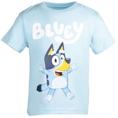 Come meet Bluey the 6 year old Blue Heeler pup and her younger sister Bingo! Watch Bluey and Bingo come to life through your little one’s friendly and fun personality. Your child is going to love playing indoors or outdoors in their new Bluey 3 Pack Graphic T-Shirts. Playful Crew Neck T-shirt For Playtime, Cute Light Blue T-shirt With Cartoon Print, Blue Fun T-shirt For Playtime, Blue Family Matching Short Sleeve Tops, Character Print Crew Neck T-shirt For Playtime, Fun Blue T-shirt With Character Print, Crew Neck T-shirt With Character Print For Playtime, Playful Blue Short Sleeve T-shirt, Light Blue Crew Neck T-shirt With Character Print