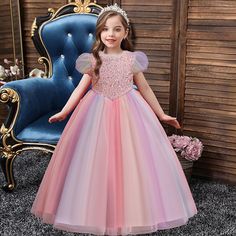 Season:Summer,Fall,Spring; Fabric:Polyester,Mesh; Sleeve Length:Short Sleeve; Look After Me:Hand wash; Gender:Girls'; Style:Sweet,Princess; Elasticity:Inelastic; Occasion:Wedding,Birthday; Kids Apparel:Dress,Party Dress; Age Group:Kids; Pattern:Sequin; Age:3-12 Years; Listing Date:04/01/2024; Bust:; Length:; Neckline:Crew Neck Princess Dress Short, Kids Pageant, Cheap Party Dresses, Tie Dye Mini Dress, 파티 드레스, European Girls, Party Dresses Online, Girl Princess Dress, Formal Dresses For Weddings