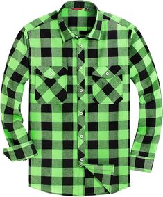 This stylish men's plaid flannel shirt is made of breathable, high-quality cotton blend. Its hunter green color and long sleeve silhouette provide a classic look perfect for casual wear. The button-down construction allows for comfort and flexibility. 100% Cotton Pocket: Two Styles of Pocket Design - One Left Pocket and Both Side Pockets Available. The Two Pockets styles are Produced with 10oz Thick Flannel Fabric. Size Chest Waist XXS 29 - 31 27 - 29 XS 30 - 32 28 - 30 S 34 - 36 30 - 32 M 38 - Green Winter Shirt With Pockets, Green Collared Flannel Shirt For Fall, Green Casual Flannel Shirt With Pockets, Casual Green Flannel Shirt With Pockets, Winter Green Flannel Shirt With Pockets, Green Long Sleeve Shirt For Outdoor, Green Button-up Winter Shirt, Winter Green Button-up Shirt, Green Long Sleeve Flannel Shirt With Pockets