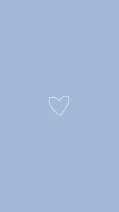 a white heart on a blue background