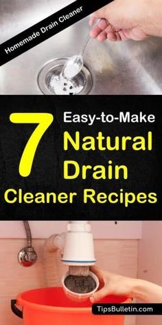 the 7 easy to make natural drain cleaner recipes are great for cleaning your kitchen sink