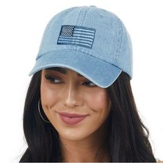 Great Quality Adjustable Cap American Usa Flag Embroidered Fabric 100% Cotton Osfa Bundle For Discount Ships The Same Or Next Business Day Baseball Cap Caps Hats Denim Hats Usa Styles Trendy Casual Tiktok Fashion Blogger Favorites Denim Baseball Cap One Size, Cotton Denim Blue Hat, One Size Fits Most, Denim Snapback Hat One Size, Denim Blue Cotton Hat, One Size Fits Most, Denim Snapback Hat One Size Fits Most, Denim Blue Cotton Hat One Size Fits Most, Summer Denim Blue Baseball Cap, Medium Wash Denim Hat With Curved Brim, Casual Denim Blue Snapback Hat