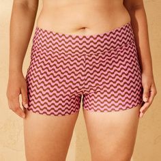 Mid-rise swim shortie from Wild Fable™ with pink and brown wave print. Made from nylon tricot material with spandex and recycled polyester lining. Full coverage and opaque sheerness offer confident wear. If you're not satisfied with any Target Owned Brand item, return it within one year with a receipt for an exchange or a refund. Wild Fable™: A look for every story. Pink And Brown, Wave Print, Gingham Print, Cheeky Bikinis, Swim Bottoms, Wild Fable, Swimwear Fashion, Pink Brown, Boy Shorts