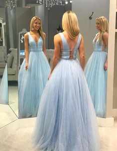 Contact+us:+lisamony@outlook.com Please+left+message+what+color+you+need+when+you+order+it.Besides+the+picture+color,+you+can+also+choose+any+color+you+want. Floor+Length+Light+Blue+Tulle+Long+Prom+Dress Processing+time:+12-21+business+days Shipping+Time:+3-5+business+days "Fabric:Tull... Blue Prom Dress Flowy, Blue Dress Glitter, Prom Dress Flowy, Baby Blue Prom Dress, Dress Glitter, Light Blue Prom Dress, Light Blue Dress, Blue Tulle, Dress Flowy