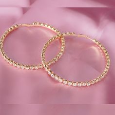 "Large 4\" Hoop earrings, they have the perfect sparkle. Truly a statement hoop" White Gold Engagement Rings Vintage, Rhinestone Hoop Earrings, Dainty Jewellery, Bamboo Hoop Earrings, Hula Hoops, Hammered Hoop Earrings, Moonstone Engagement, Moonstone Engagement Ring, Engagement Ring White Gold