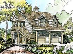 this is an artist's rendering of these house plans