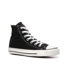 Converse-Chuck Taylor All Star High-Top Sneaker - Women's The iconic styling of the women's high-top Converse Chuck Taylor All Star sneaker will never go out of style. Incorporate this classic shoe into your casual wardrobe and make it your own. Classic High-top Sneakers, Classic High-top Converse Sneakers, Classic Converse High-top Sneakers With Rubber Toe Cap, Classic Converse High-top Sneakers, Classic Converse High-top Sneakers With Gum Sole, High-top Canvas Shoes With Gum Sole, Casual High-top Sneakers With Rubber Toe Cap, Classic High-top Canvas Shoes With Gum Sole, Classic Cotton High-top Sneakers For Streetwear